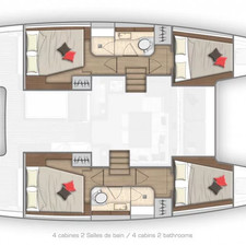 Lagoon 40 - 4 + 2 cab