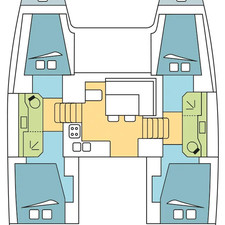 Lagoon 40 - 4 + 2 cab