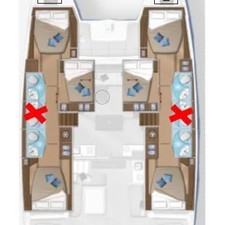 Lagoon 50 - 6 + 2 cab.