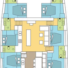 Lagoon 620 - 6 + 2 cab.