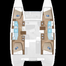 Lagoon 42 - 4 + 2 cab.