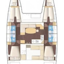 Lagoon 450 - 4 + 1 cab.
