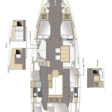 Jeanneau 64 - 4 cab.