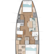 Sun Odyssey 440 - 2 cab.