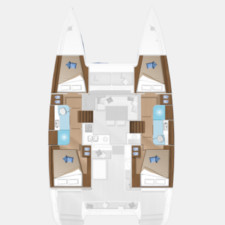 Lagoon 40 - 4 + 1 cab.