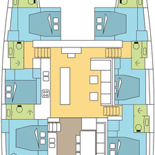 Lagoon 620 - 6 + 2 cab.