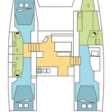 Lagoon 46 OW - 3 + 2 cab.