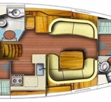 Sun Odyssey 42 DS - 2 cab.