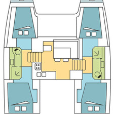 Lagoon 40 - 4 + 2 cab