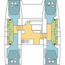 Lagoon 46 - 4 + 2 cab.