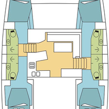 Lagoon 450 - 4 + 2 cab.