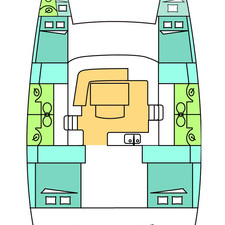 Lagoon 440 - 4 + 2 cab.