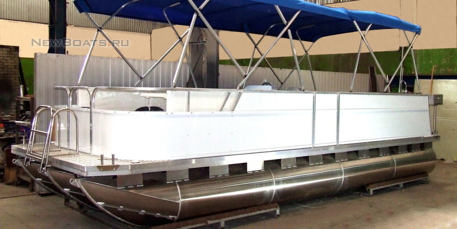 Катер понтонный Турист 720 для рыбалки и отдыха