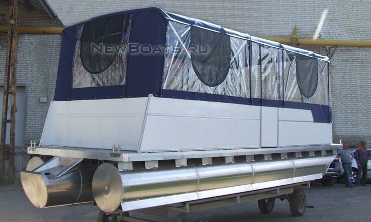 Катер понтонный Турист 720 для рыбалки и отдыха