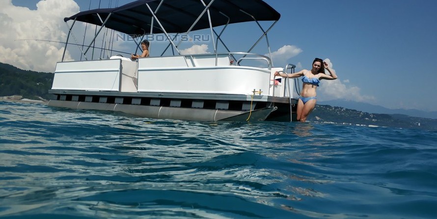 Катер алюминиевый понтон Турист Р-720