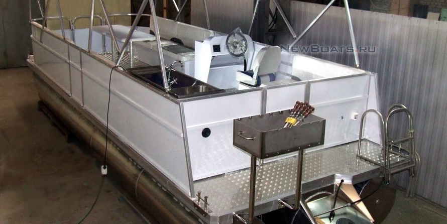 Катер алюминиевый понтон Турист Р-720