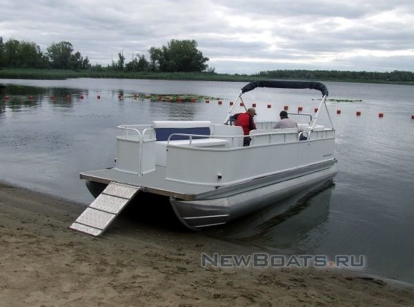 Понтон грузопассажирский, моторный понтон, катер понтонный