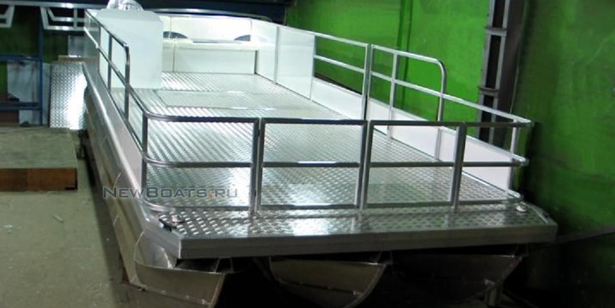 Понтон грузопассажирский, моторный понтон, катер понтонный