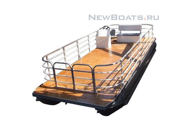 Понтон грузопассажирский, моторный понтон, катер понтонный