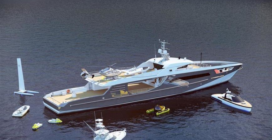 Expedition/shadow vessel 55m