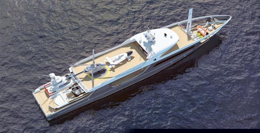 Expedition/shadow vessel 55m