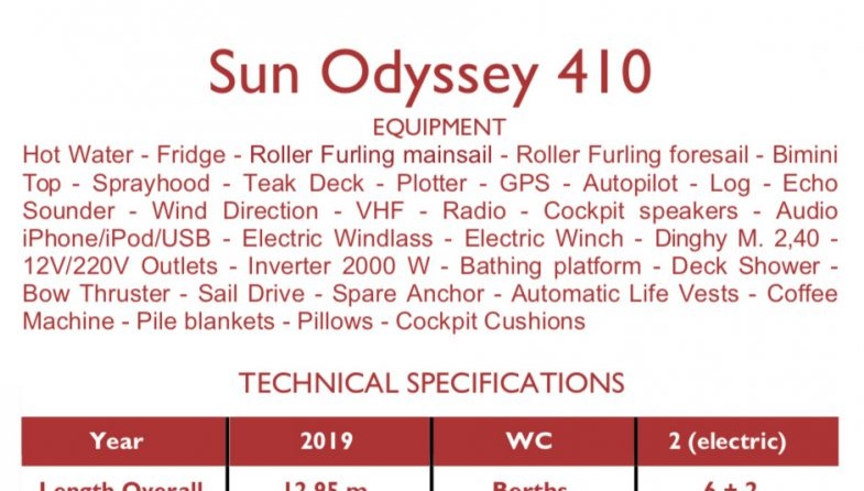 Jeanneau Sun Odyssey 410