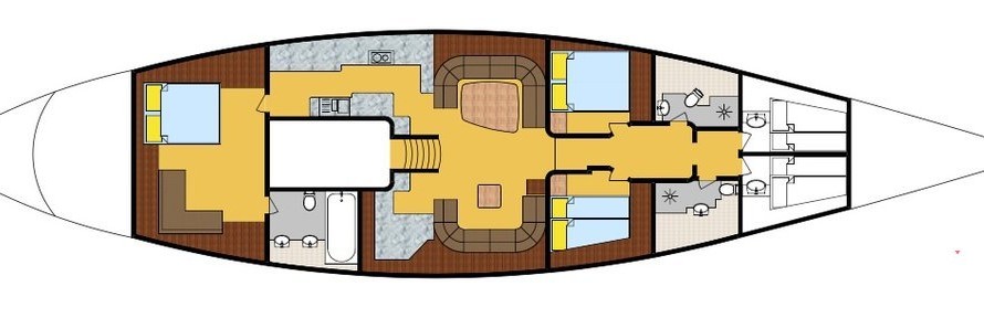 Gaff Rigged Topsail Schooner
