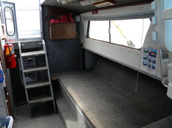 1999 27 hike built aluminum patrol boat w/ trailer