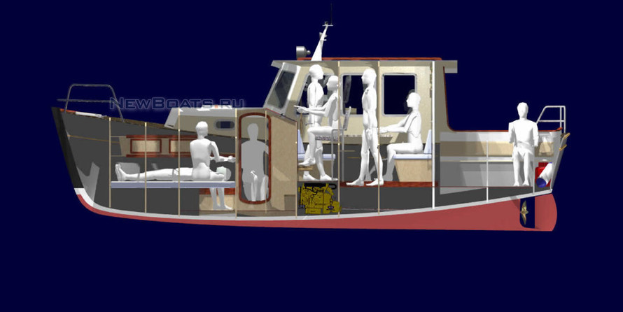 Катер Краб-800. Набор для постройки
