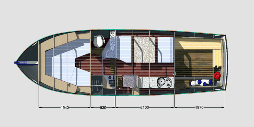 Катер Краб-800. Набор для постройки