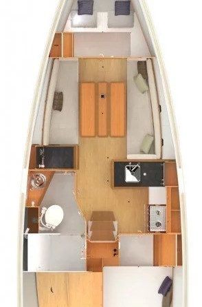 Sun Odyssey 349 - 2 cab.