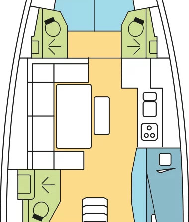 Dufour 460 GL - 5 cab.