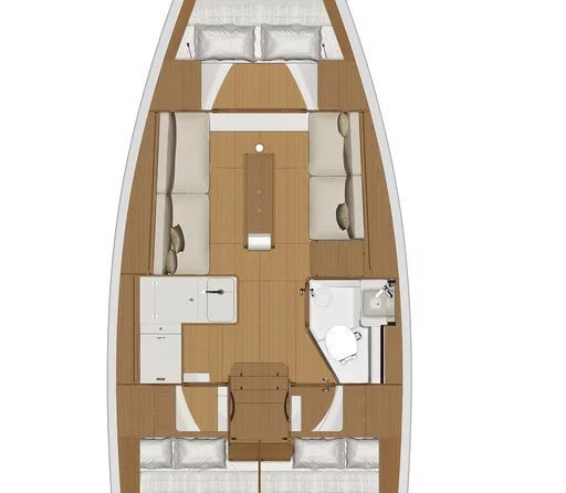Dufour 360 GL - 3 cab.