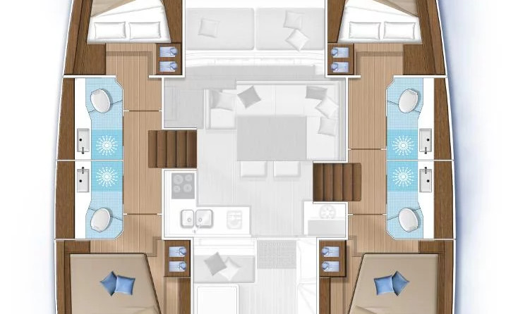 Lagoon 40 - 4 + 2 cab