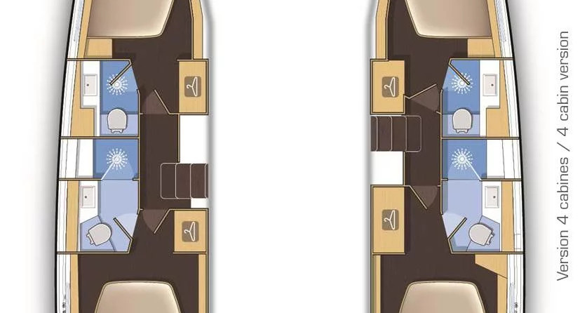 Lagoon 42 - 4 + 2 cab.