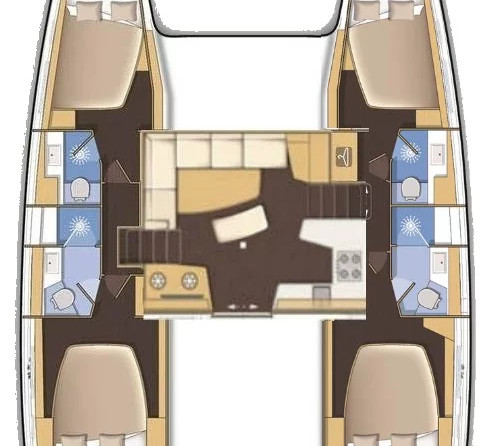 Lagoon 42 - 4 + 2 cab.
