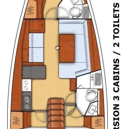 Oceanis 38 - 3 cab.