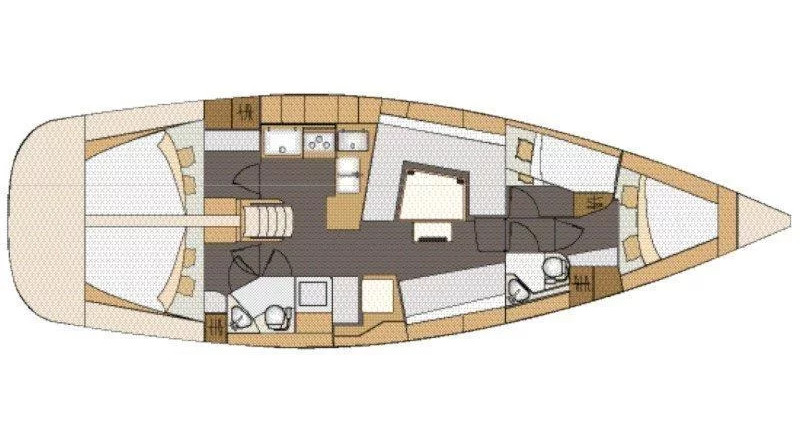 Elan 45 Impression - 4 cabin version