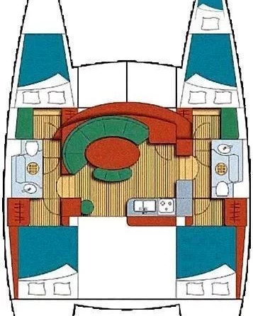 Lagoon 380 - 4 + 1 cab.