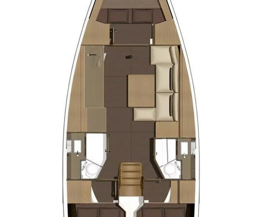 Dufour 382 GL - 3 cab.