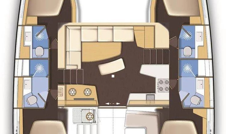 Lagoon 42 - 4 + 2 cab.