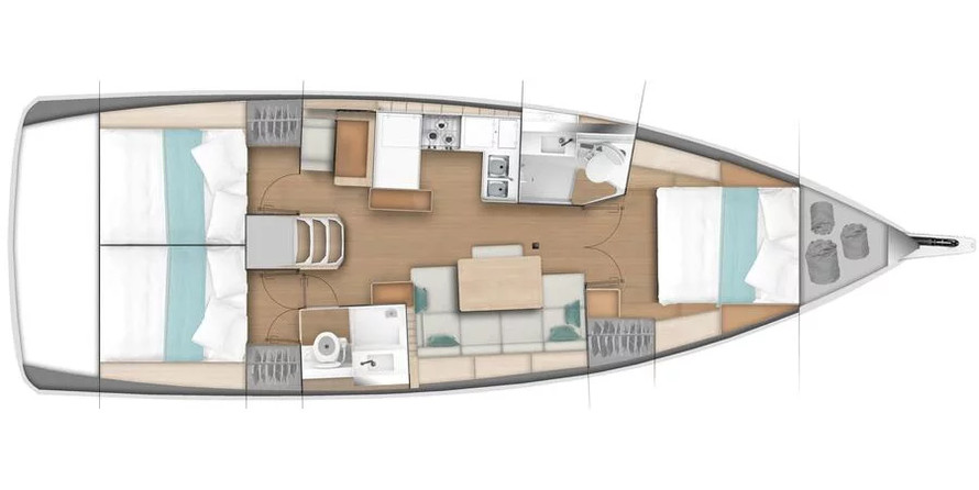 Sun Odyssey 440 - 3 Cabins