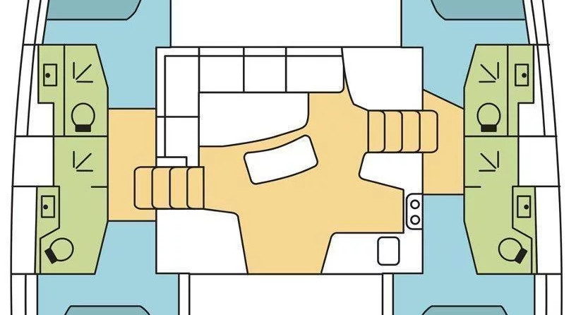 Lagoon 42 - 4 + 2 cab.