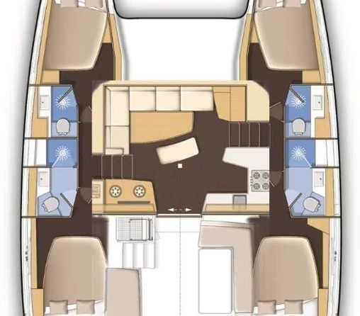 Lagoon 42 - 4 + 2 cab.