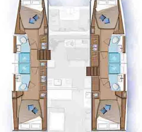 Lagoon 46 - 4 + 2 cab.