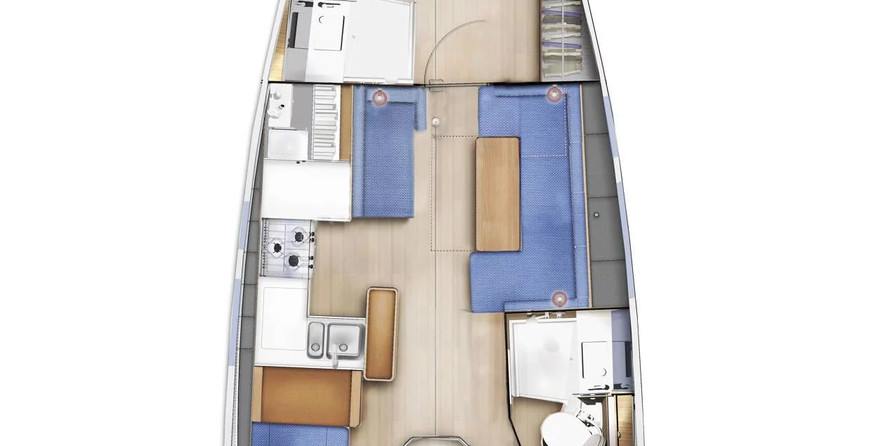 Sun Odyssey 410 - 3 cab.