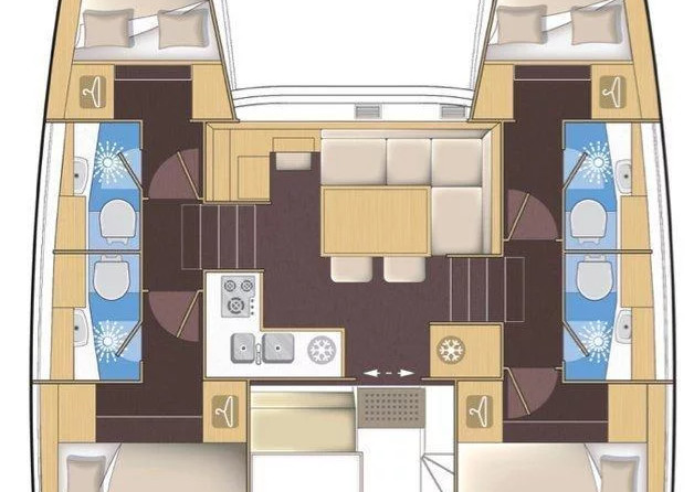 Lagoon 39 - 4 + 2 cab.