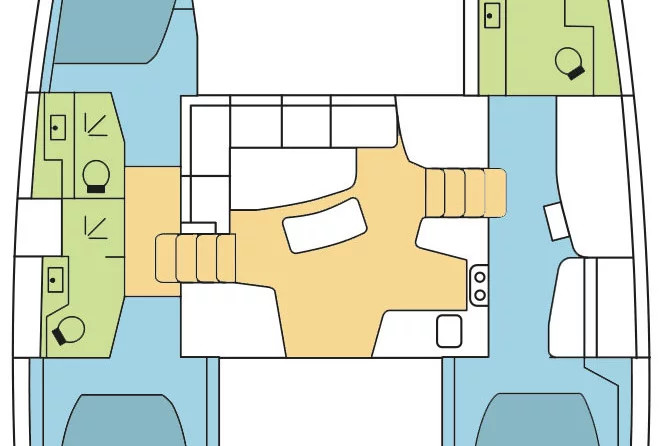 Lagoon 42 - 3 + 1 cab.