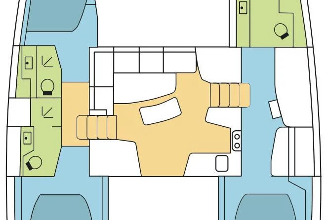 Lagoon 42 - 3 + 1 cab.