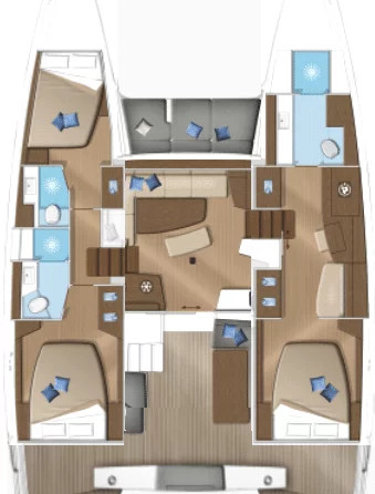 Lagoon 42 - 3 + 1 cab. OW